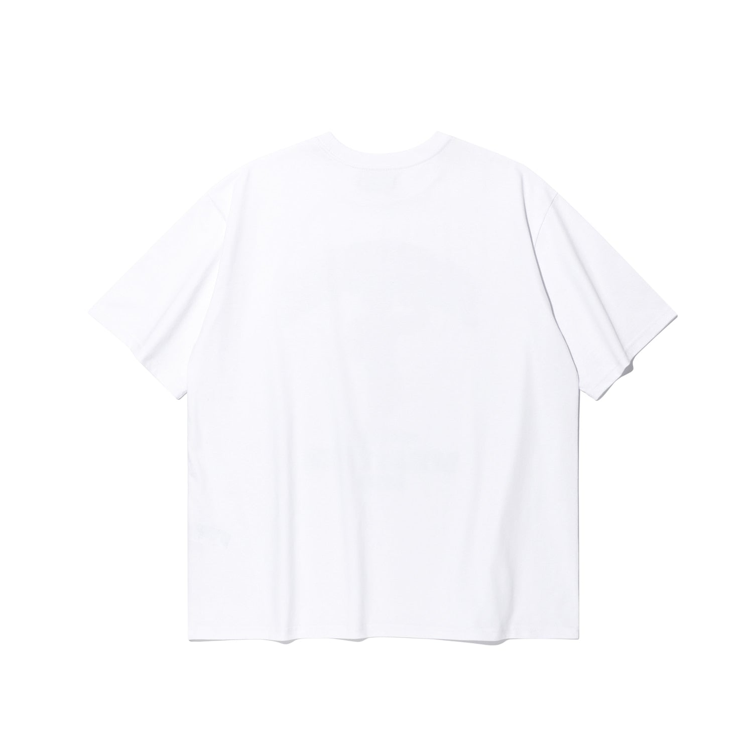Side Chest Man Print T-Shirt (White)