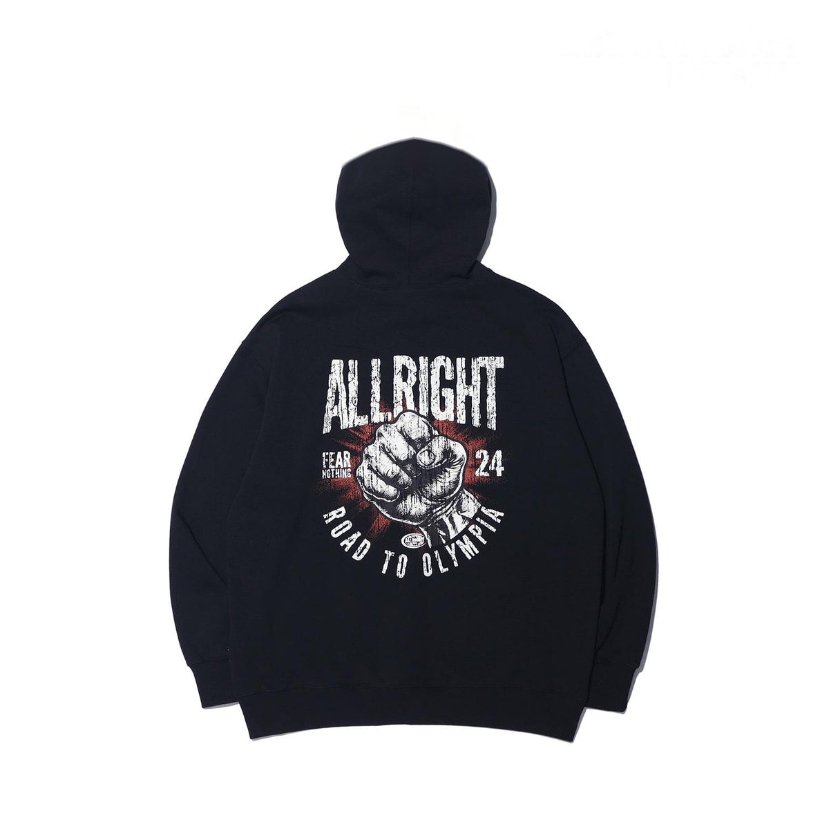 ALLRIGHT Basic Hood Zip-Up (Black)