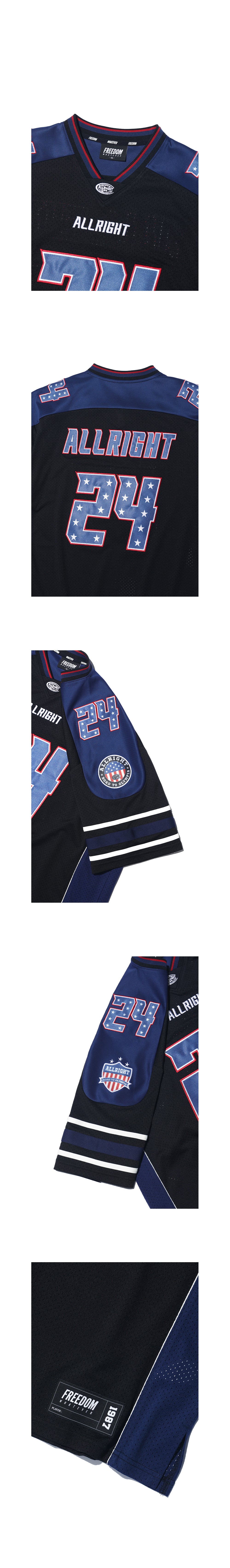 All Right Block RTO Rugby Jersey (Black)