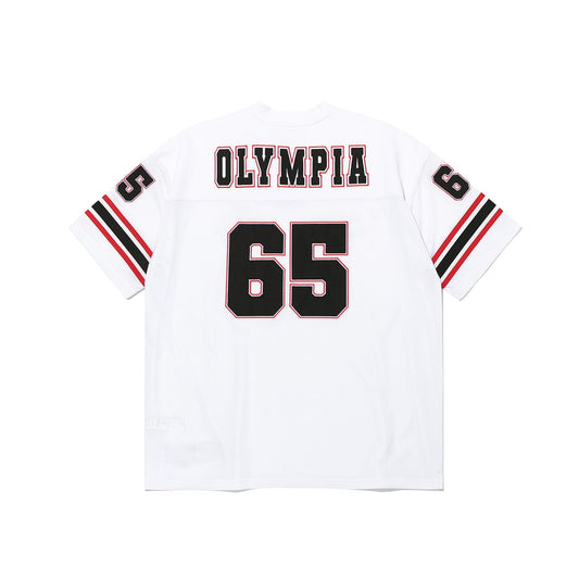 Olympia Small Logo Rugby Jersey (White)