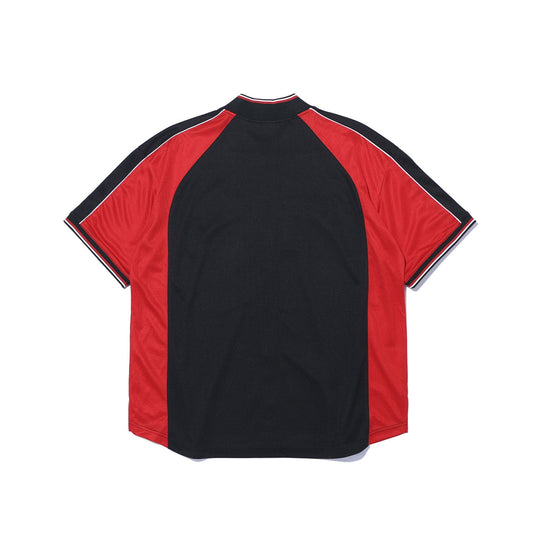 Olympia Panel Baseball Jersey (Black)