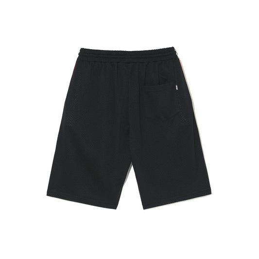 Olympia Lettering All Mesh Bermuda Shorts (Black)