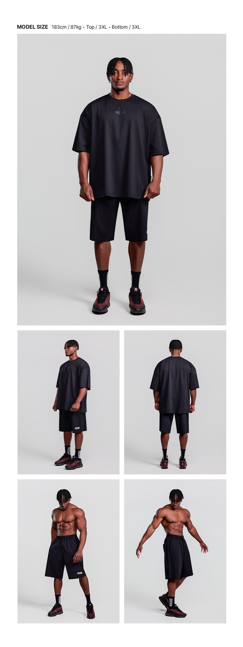 Essential Bermuda Shorts (Black)