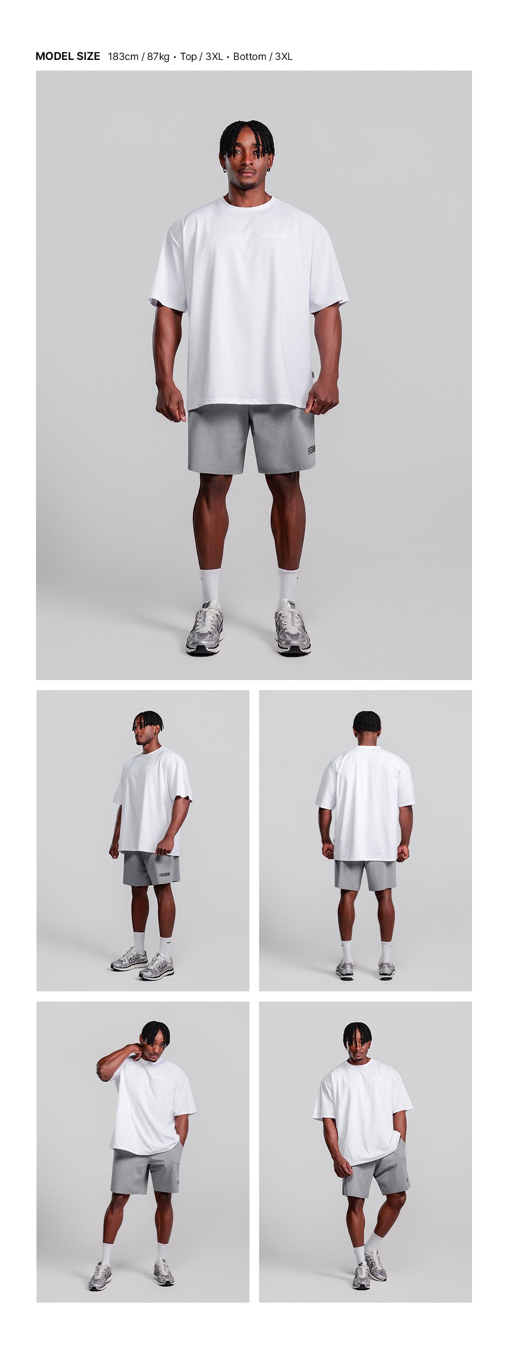 Essential Semi-Overfit T-shirt (White)