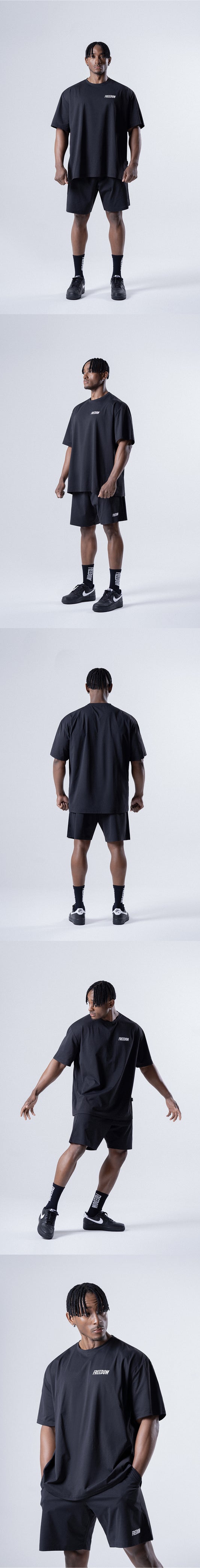 Essential Semi-Overfit T-Shirt (Black)