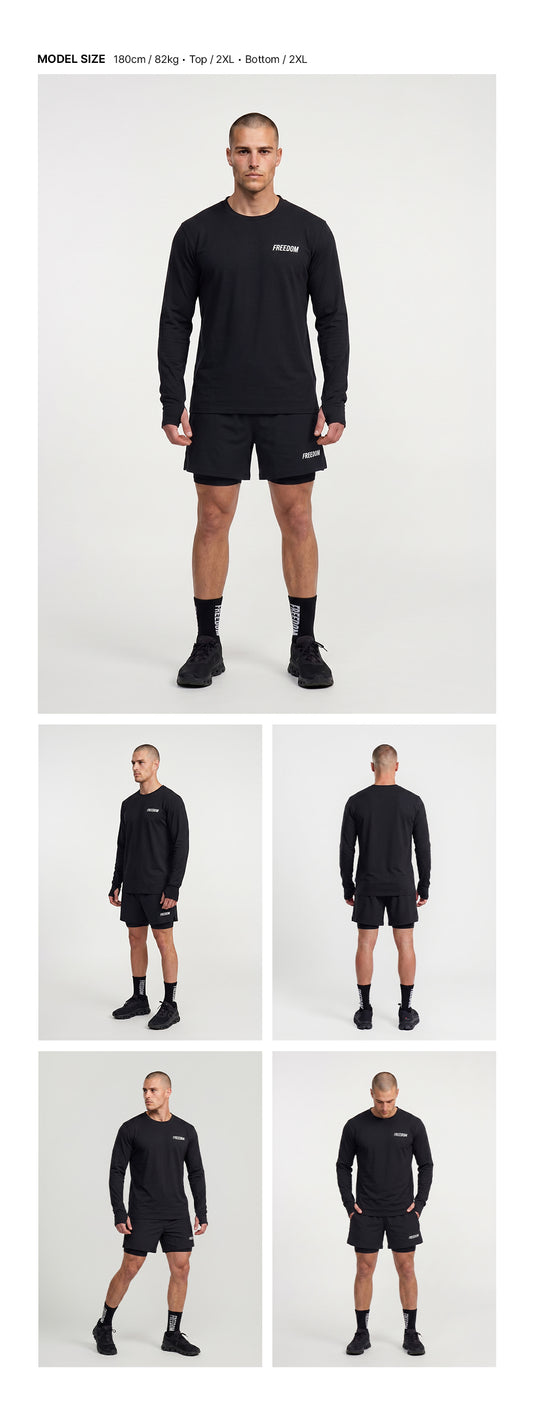 Essential Active Long Sleeve (Black)