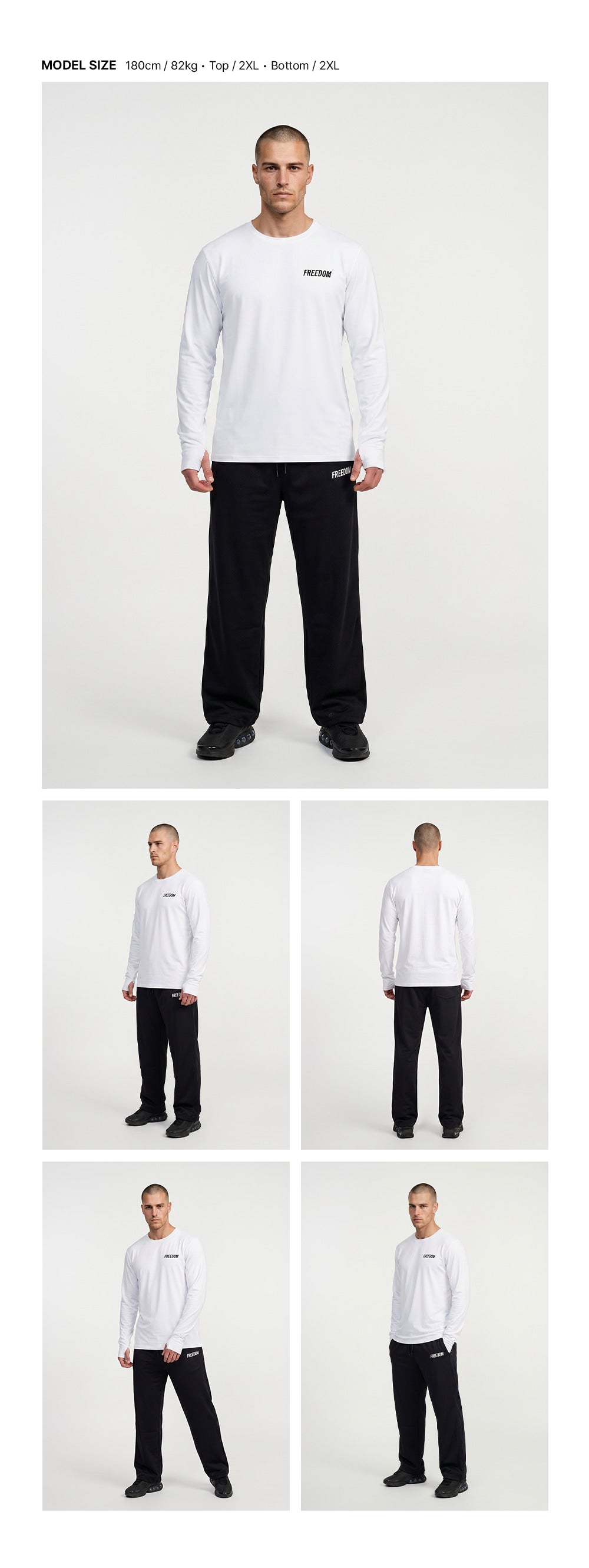 Essential Active Long Sleeve (White)