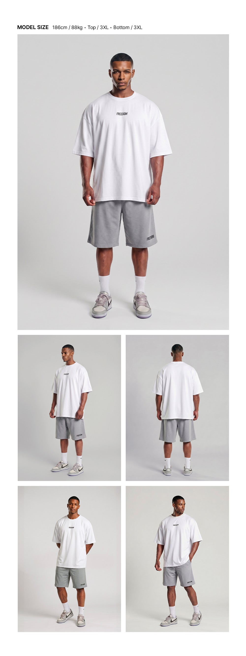 Air Mesh Oversized T-shirt (White)