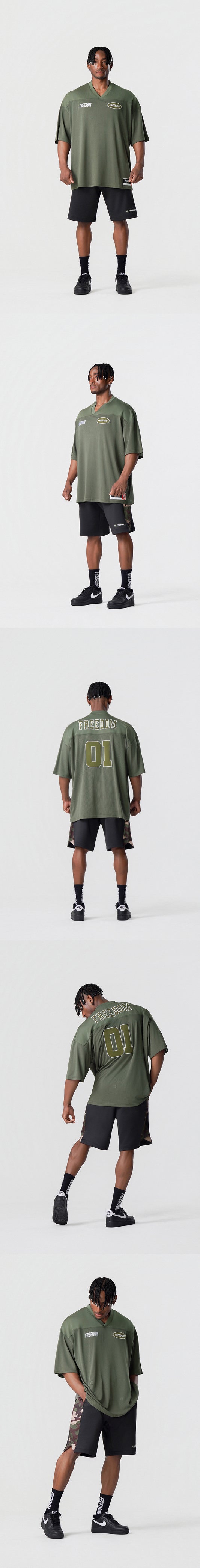 Freedom Mesh Rugby Jersey (Khaki)