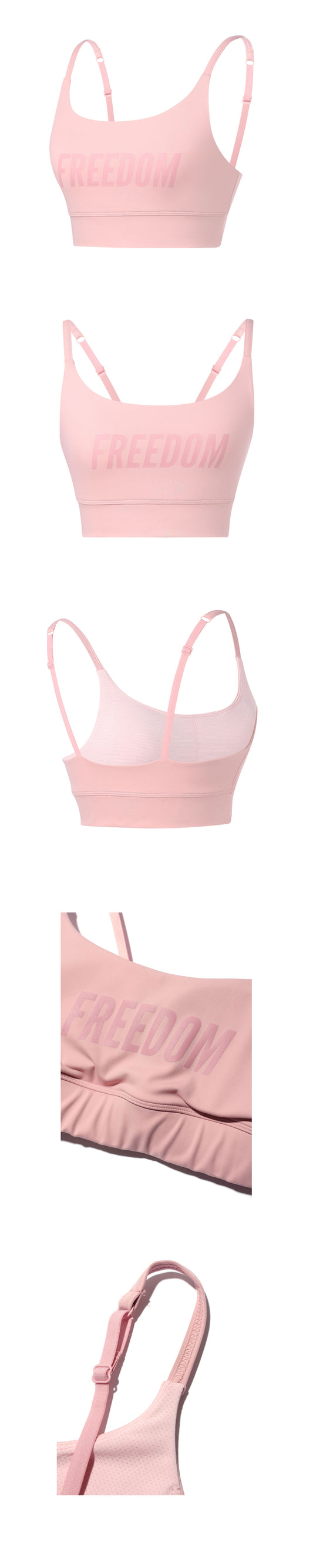 Women's Freedom Big Logo Bra Top (Pink) — product detail
