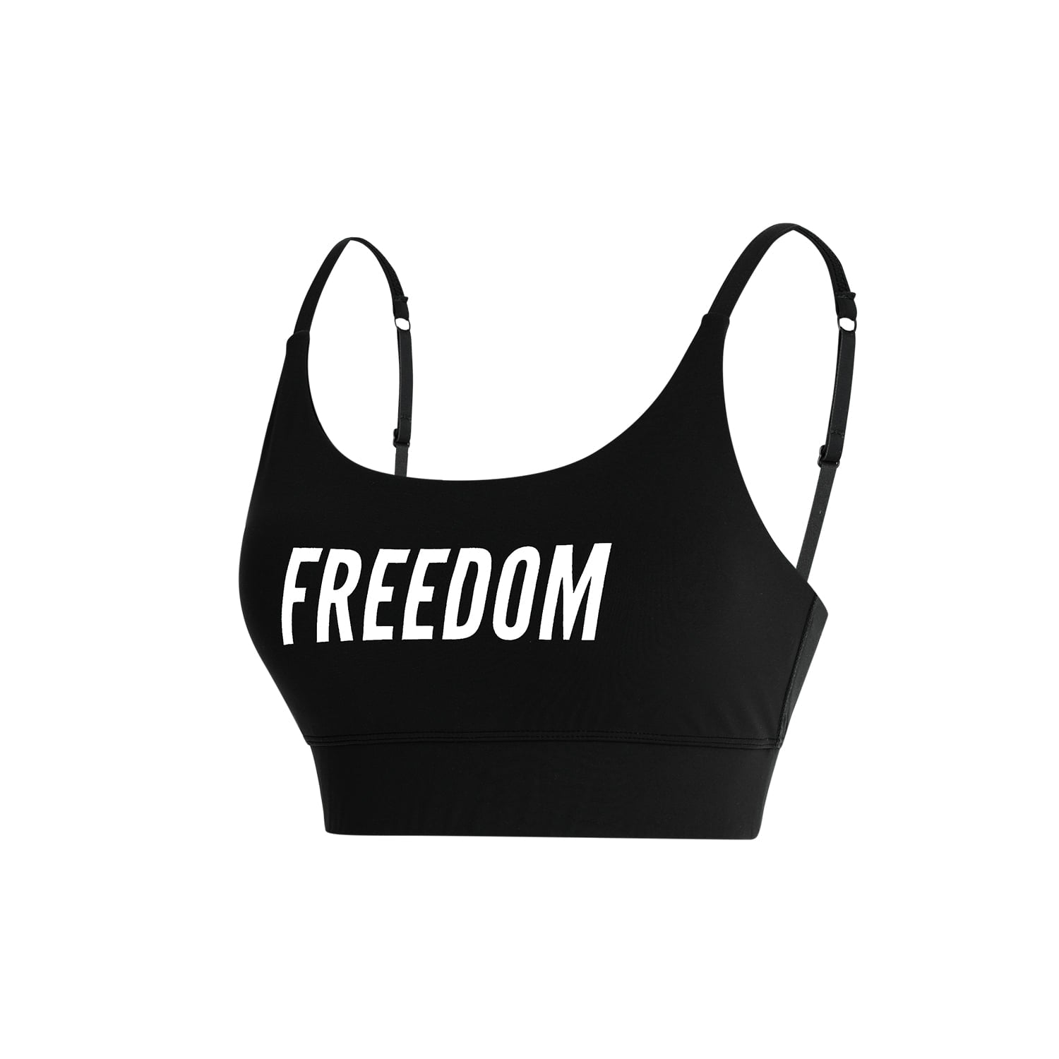 Support Big Logo Bra Top (Black)