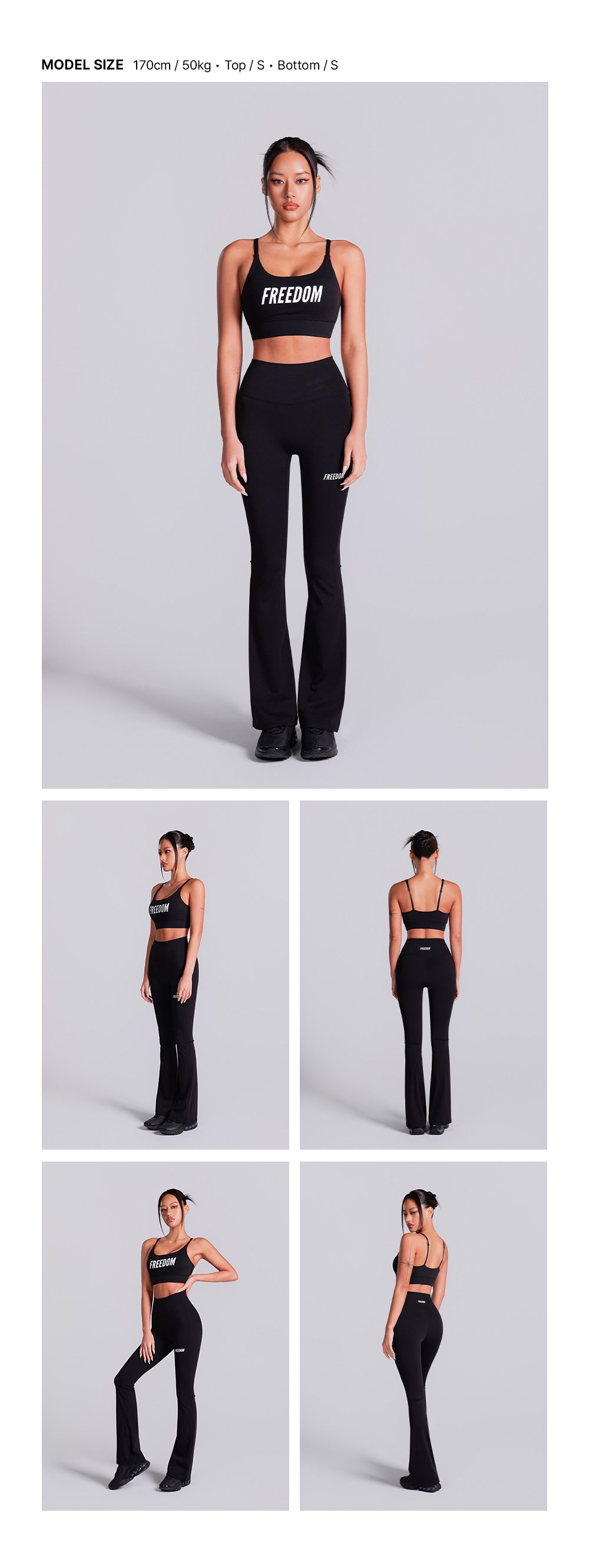 Essential Bootcut Leggings (Black)