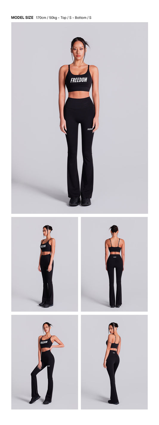 Essential Bootcut Leggings (Black)