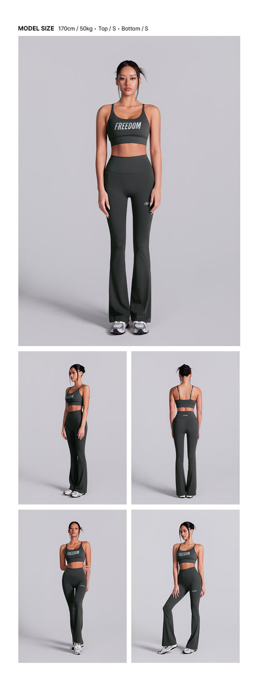 Essential Bootcut Leggings (Dark Gray)