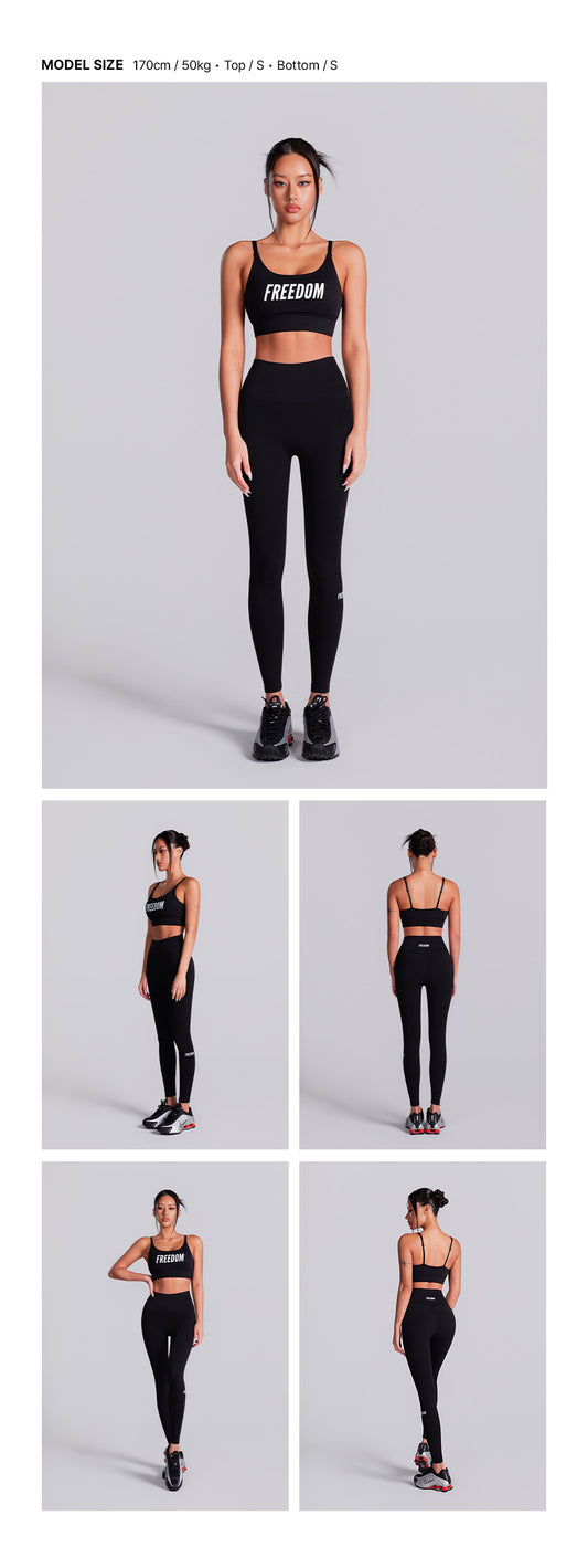 Essential 9/10 Leggings (Black)