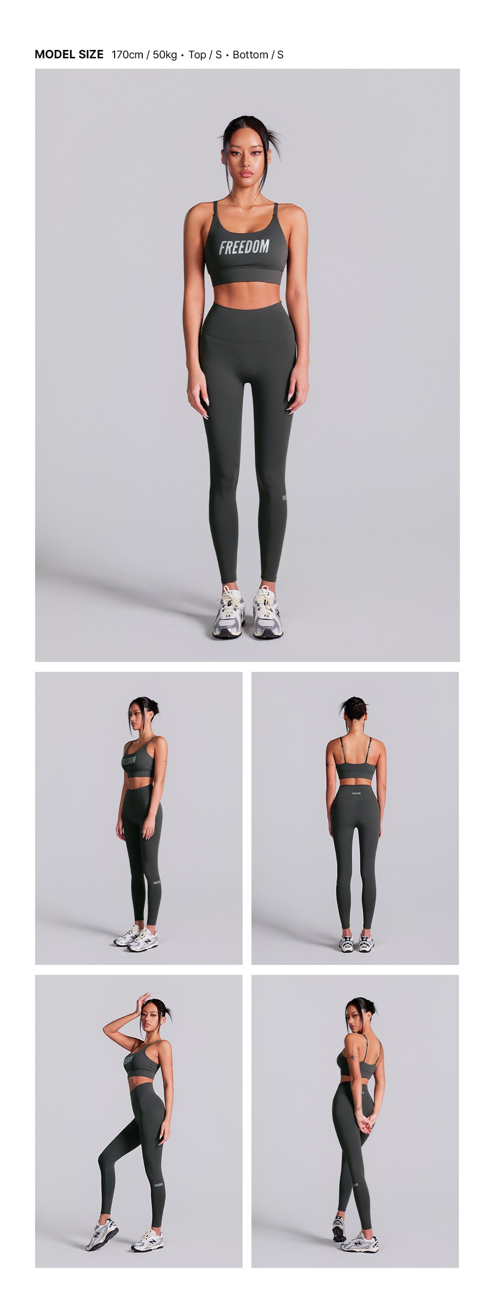 Essential 9/10 Leggings (Dark Gray)