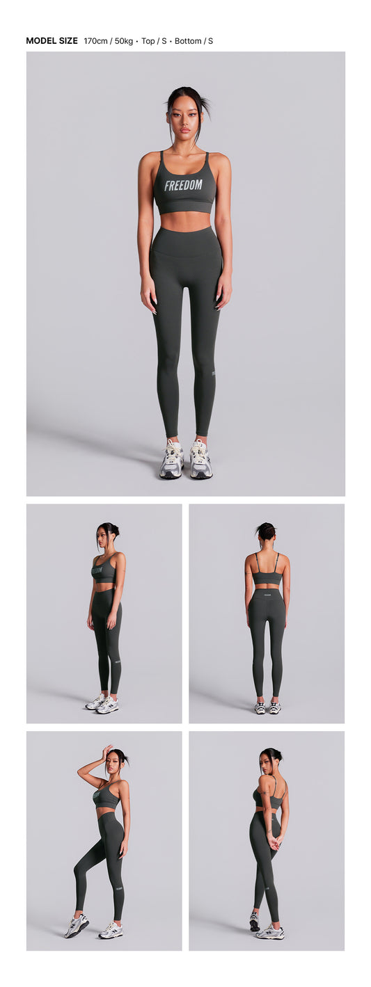 Essential 9/10 Leggings (Dark Gray)