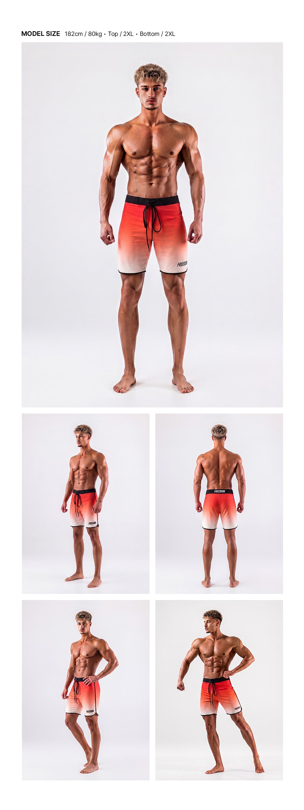 Freedom Boardshorts (Black/Red)