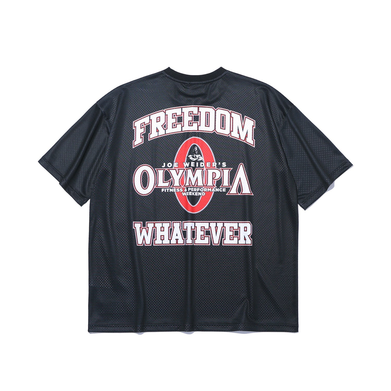 Olympia Small Logo All Mesh Short Sleeve T-Shirt (Black)