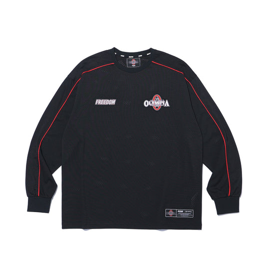 Olympia Line All Mesh Long Sleeve (Black)