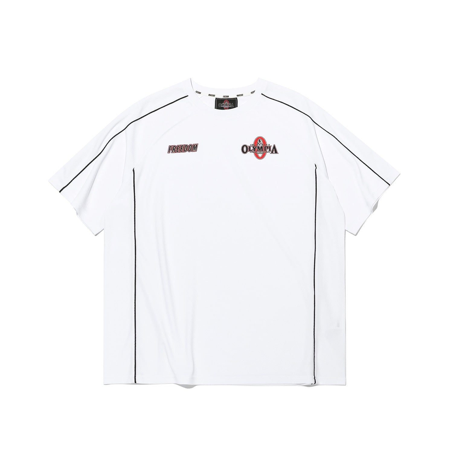Olympia Line Panel Short Sleeve T-Shirt (White)
