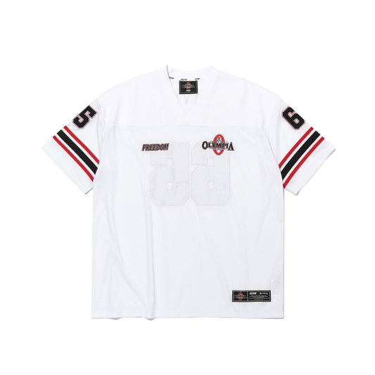 Olympia Small Logo Rugby Jersey (White)