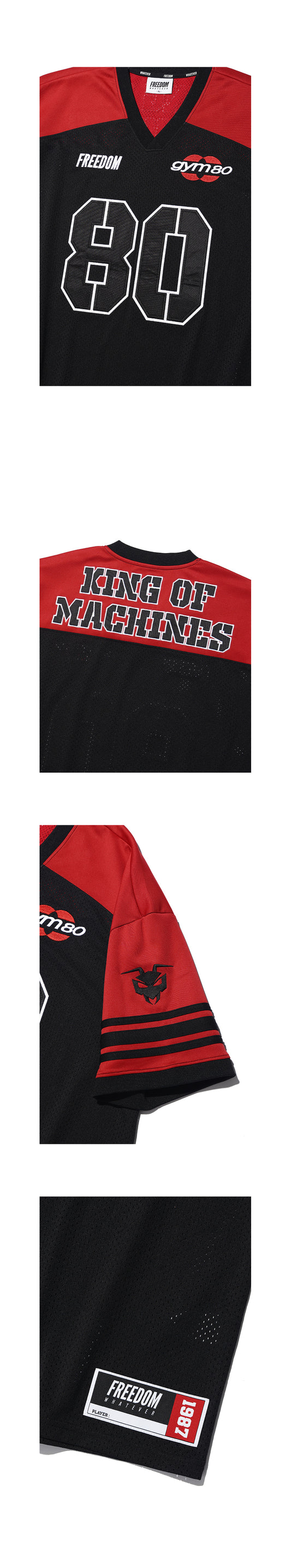 GYM80 Rugby Jersey (Black)