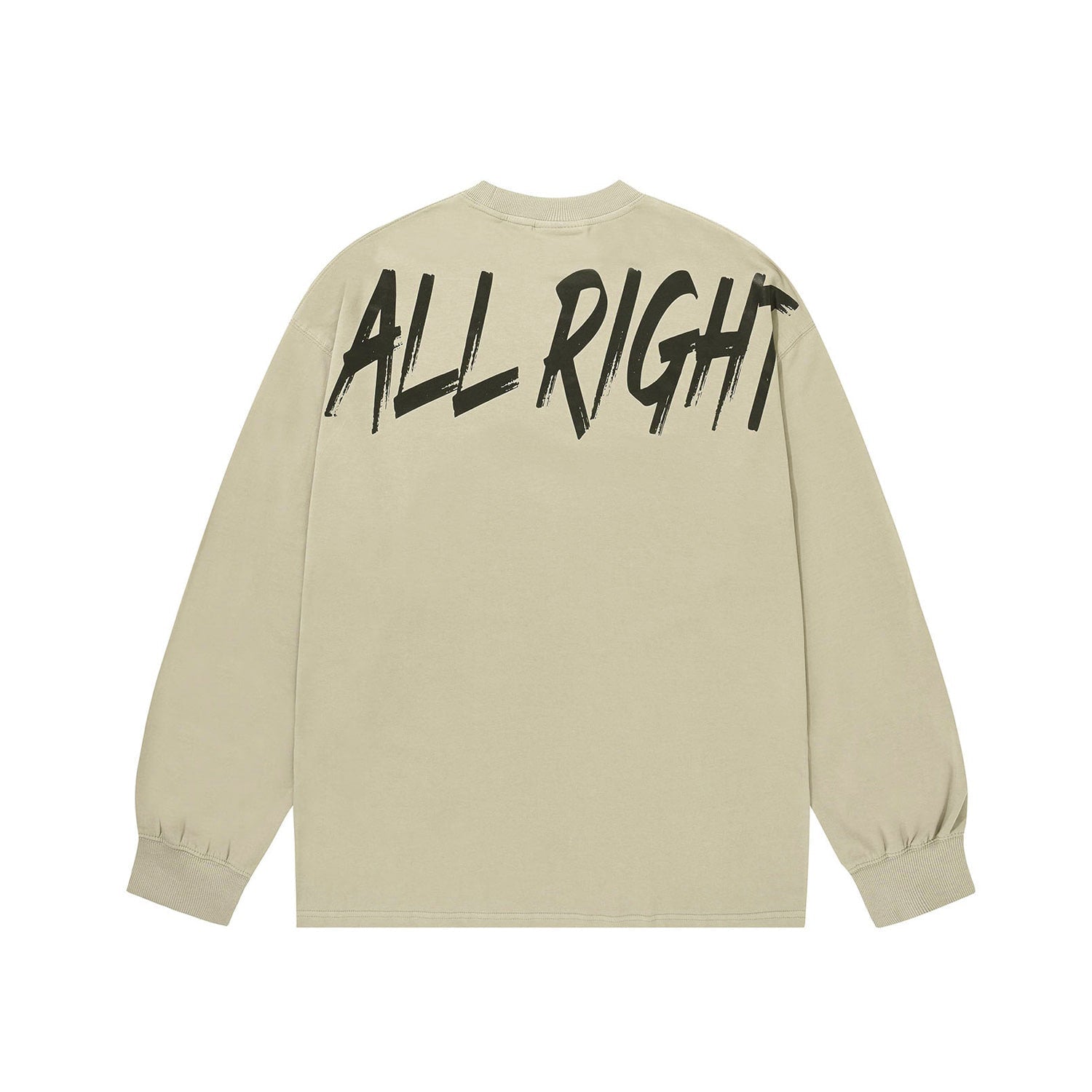 ALLRIGHT Back Printing Long Sleeve (Beige)