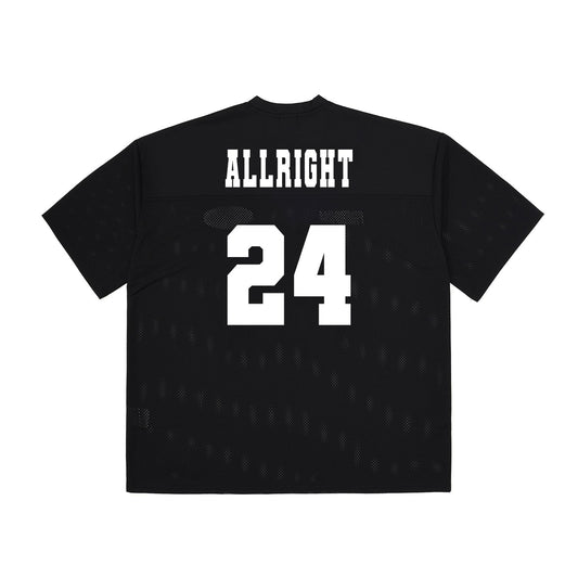 ALLRIGHT Mesh Rugby Jersey (Black)