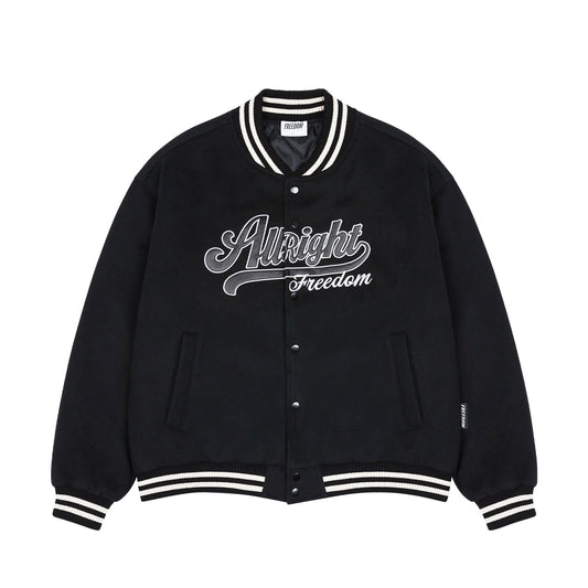 ALLRIGHT Varsity Jacket (Black)