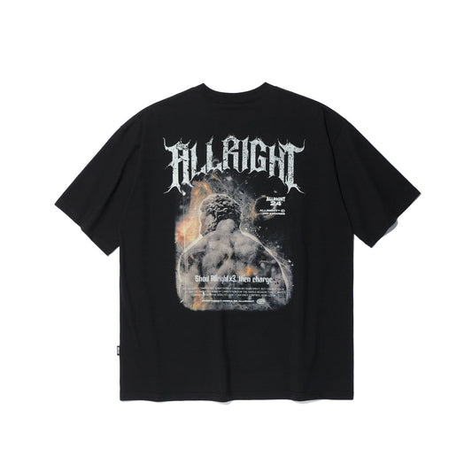 ALLRIGHT X 3 OVERSIZED T-SHIRT (BLACK)