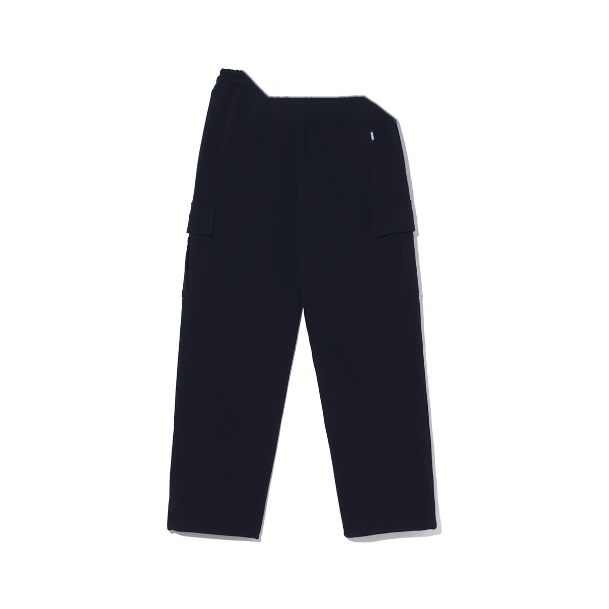 Small Logo Wide Cargo Sweatpants (Black)