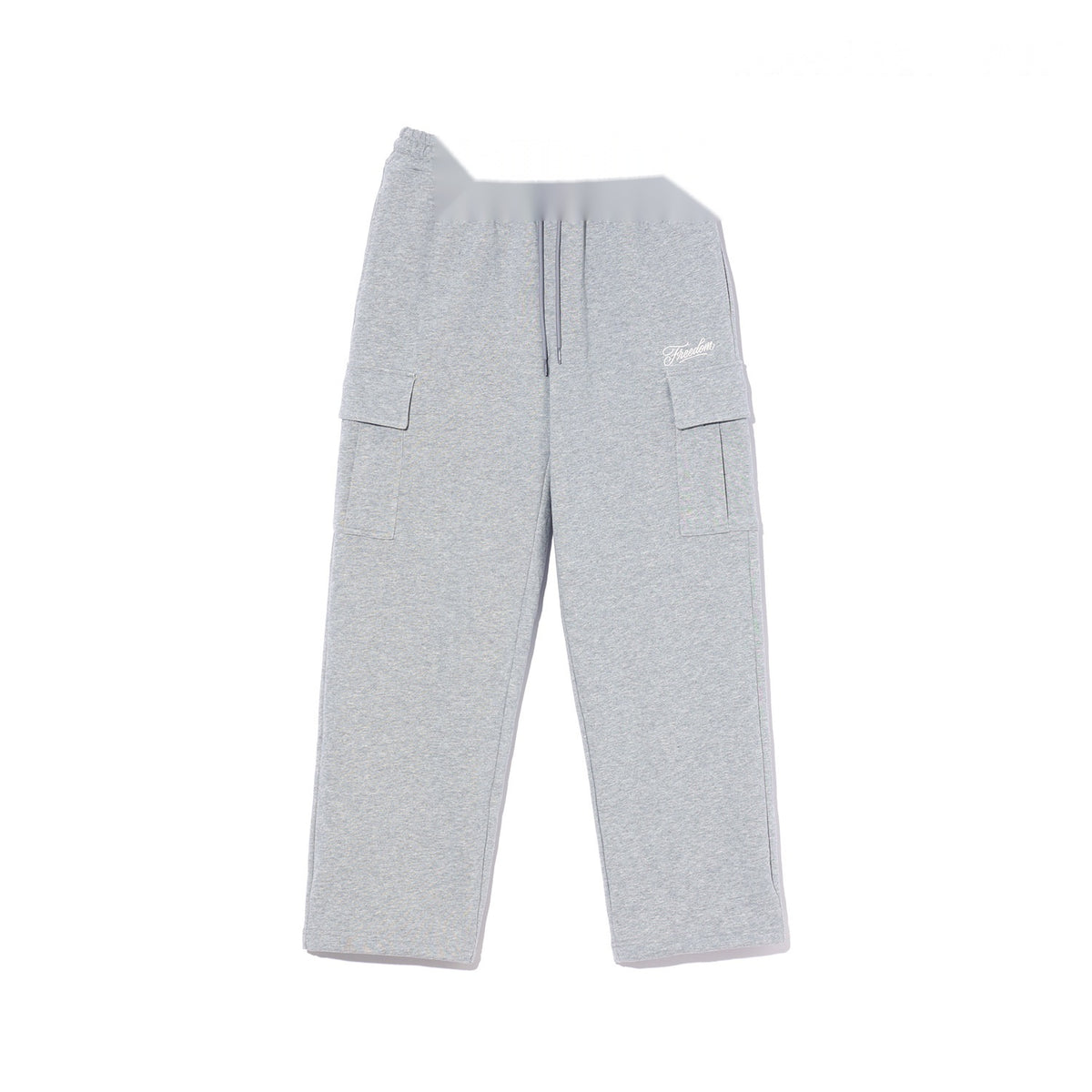 Small Logo Wide Cargo Sweatpants (Melange)