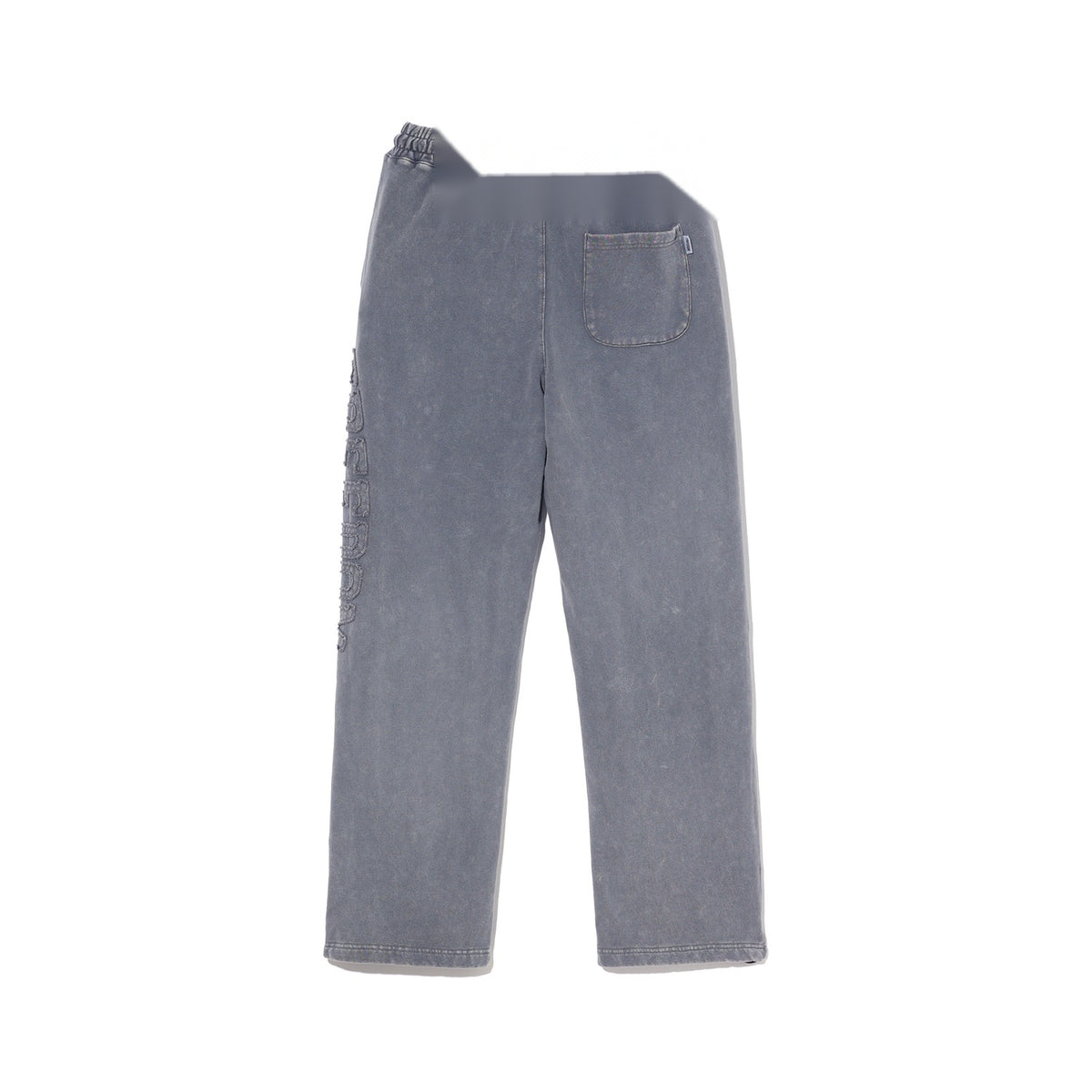 Damaged Applique Pigment Sweatpants (Charcoal)
