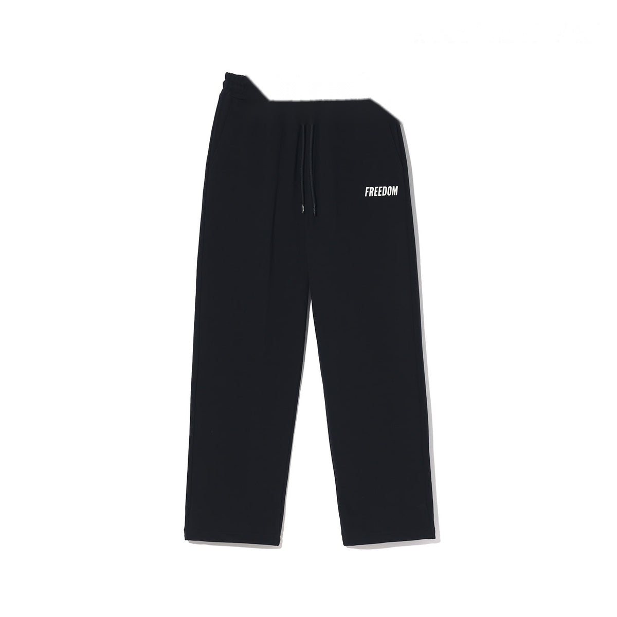 Basic Cotton Regular Pants (Black)