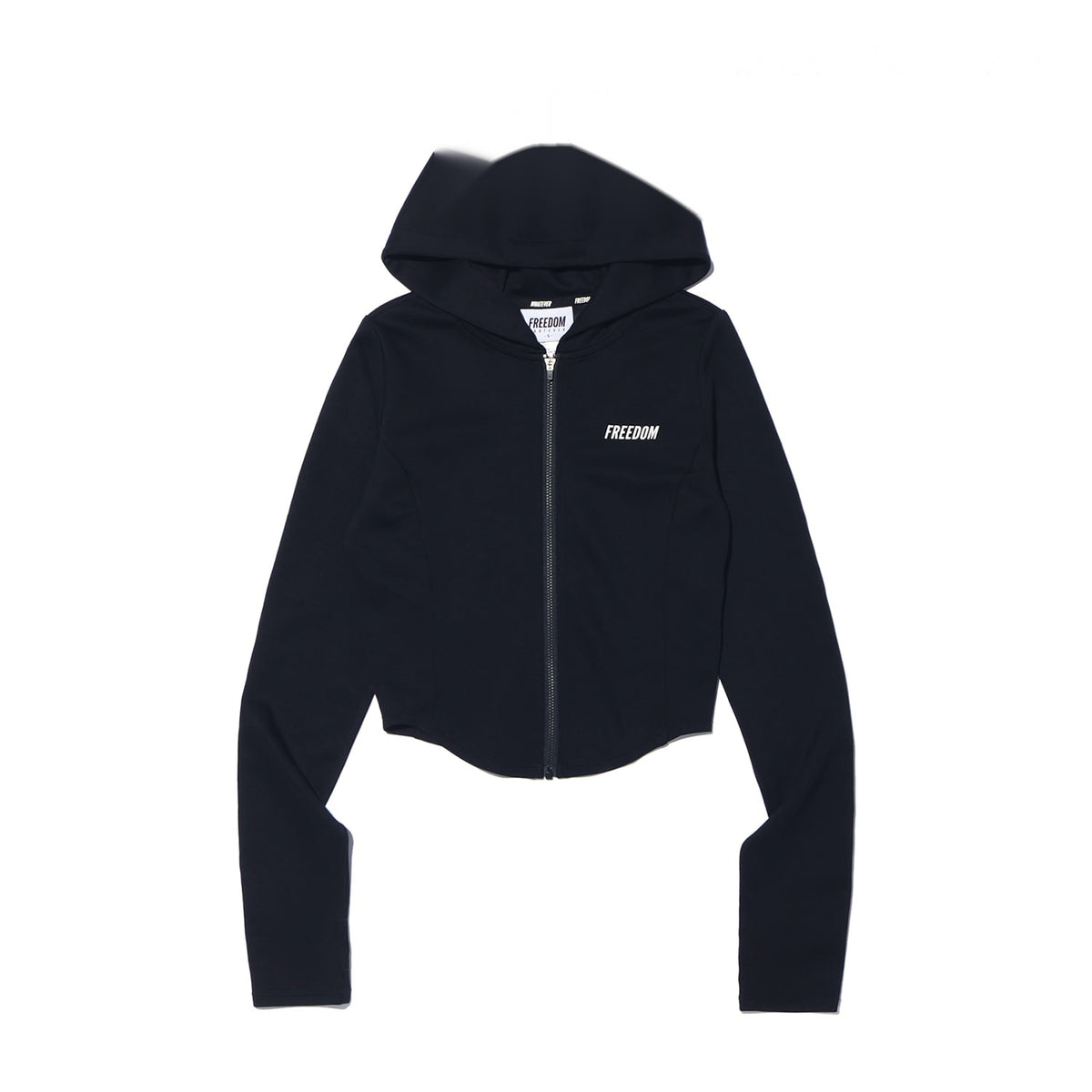 Basic Scuba Slim Zip-Up Hoodie (Black)