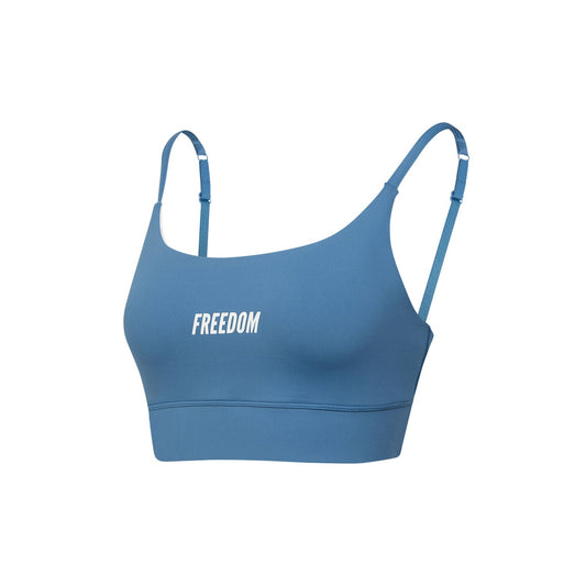 Women's Freedom Small Logo Bra Top (Blue)