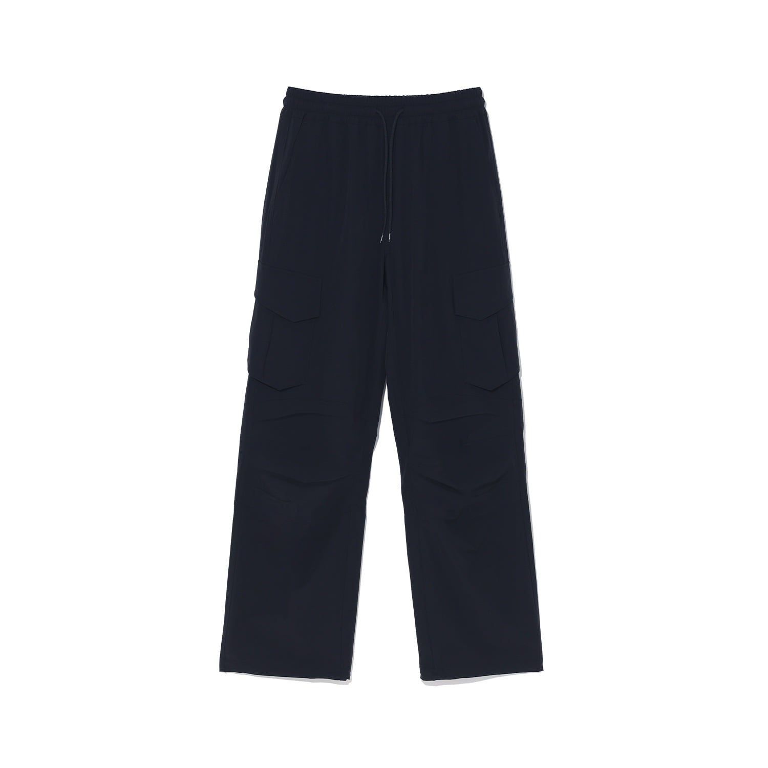 Stretch Parachute Cargo Pants (Black)
