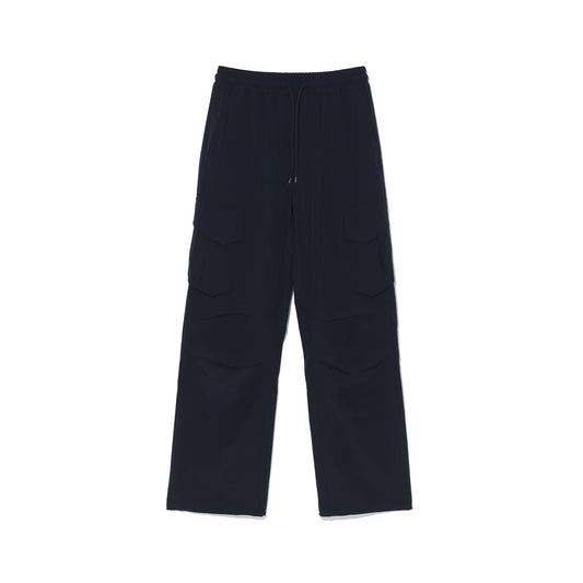 Stretch Parachute Cargo Pants (Black)