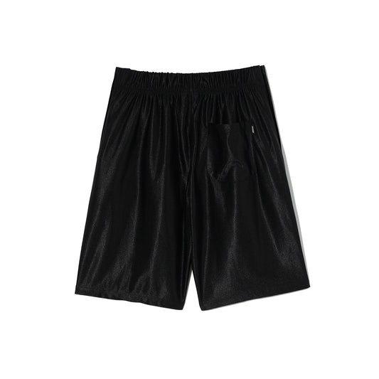 Side Snap Basketball Shorts (Black)