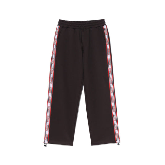 Olympia Lettering Mesh Embossed Pants (Brown)