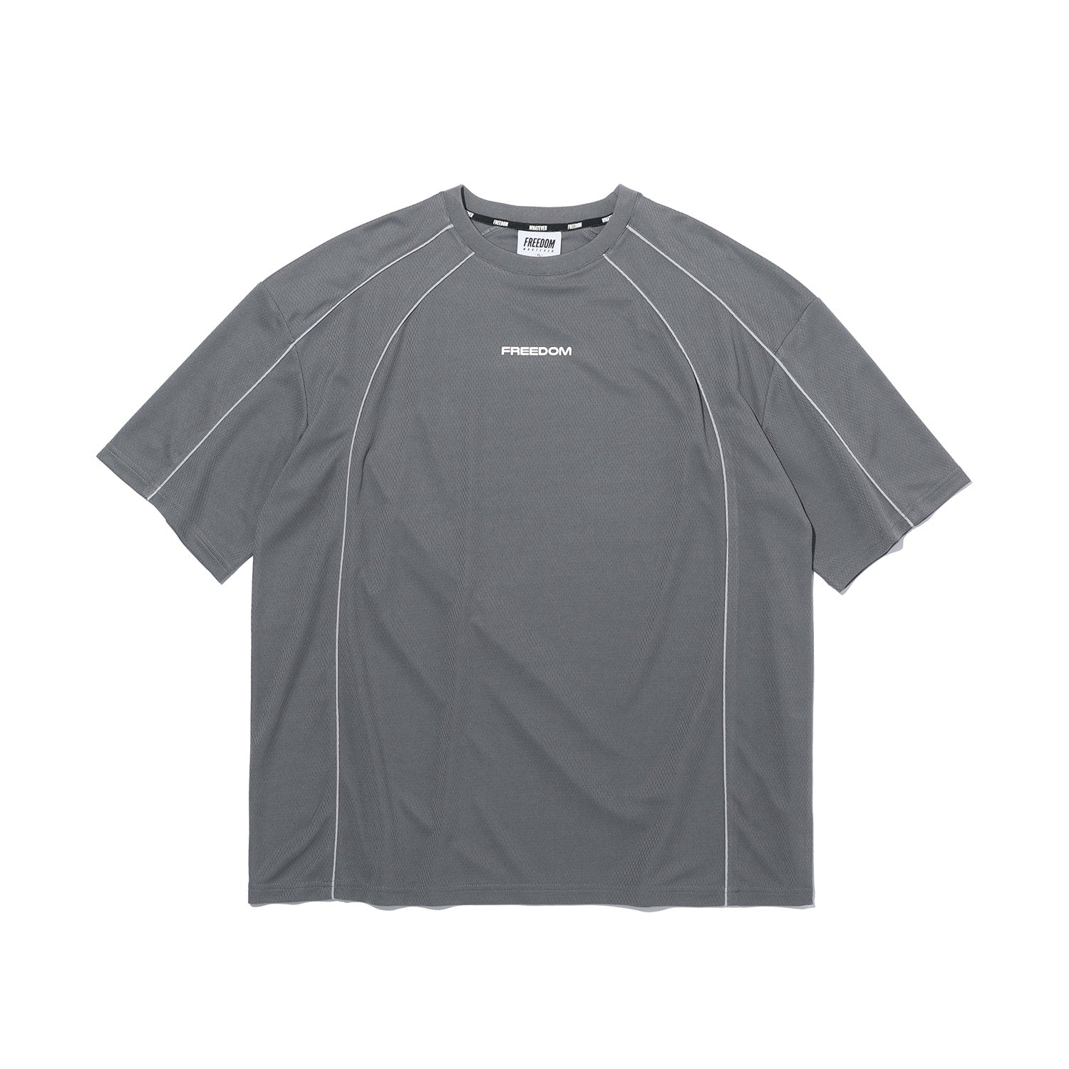 Air Mesh Split T-shirt (Dark Gray)