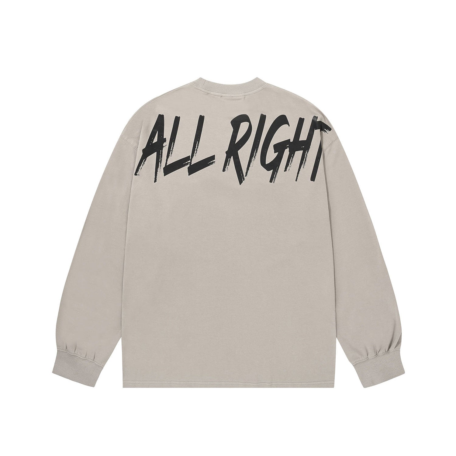 ALLRIGHT Back Print Long Sleeve (Grey)