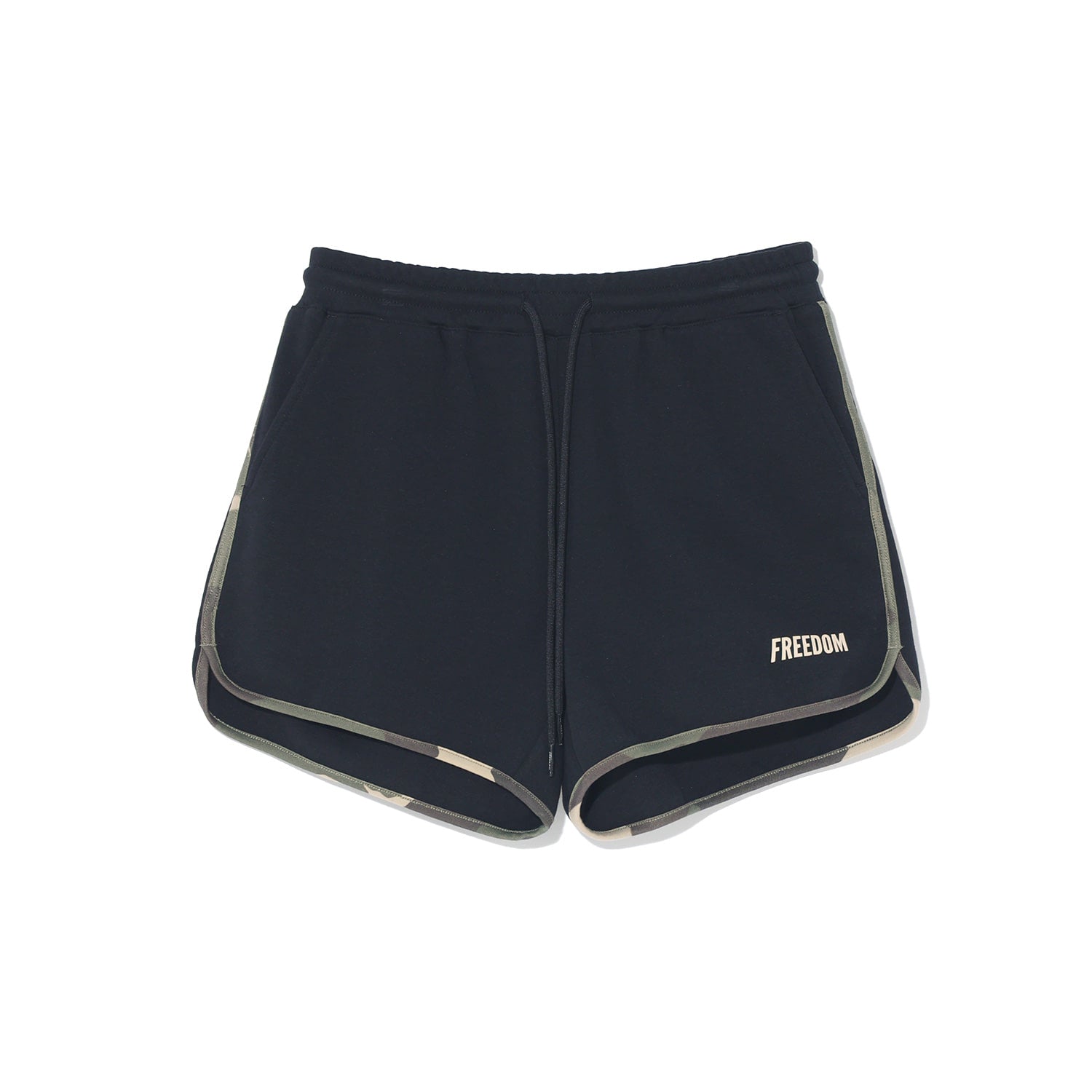 Women's Logo Yeezy Dolphin Shorts (Black Camo)