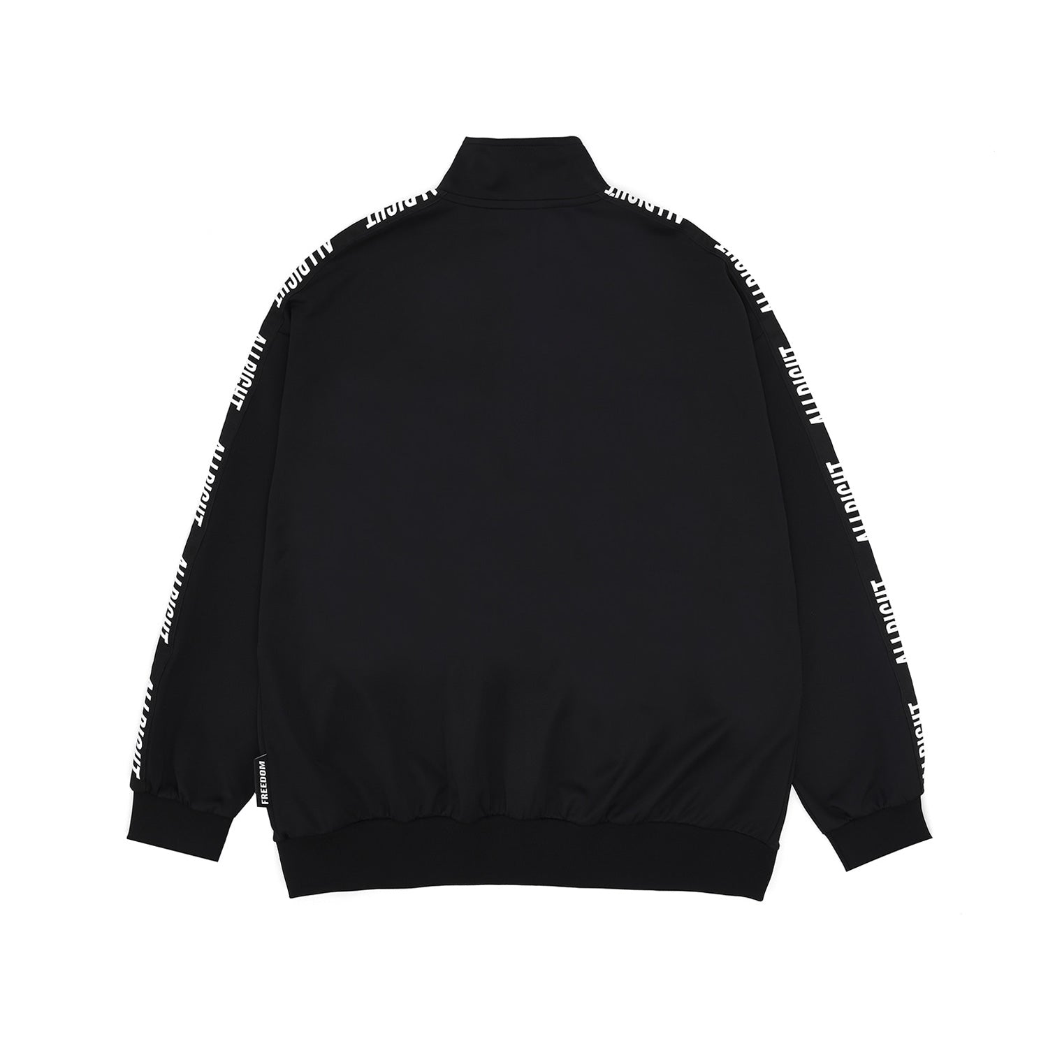 ALLRIGHT Lettering Jersey Jacket (Black/White)