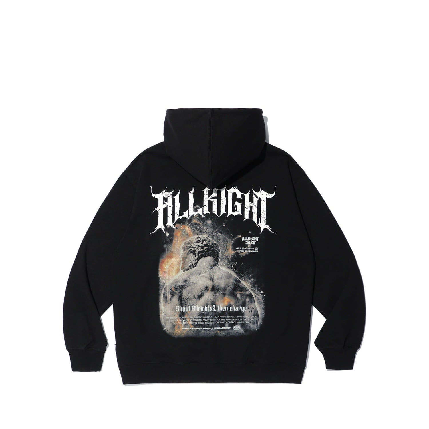 ALLRIGHT X 3 Hoodie (Black)