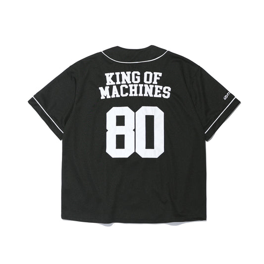 GYM80 Air Mesh Baseball Jersey (Black)