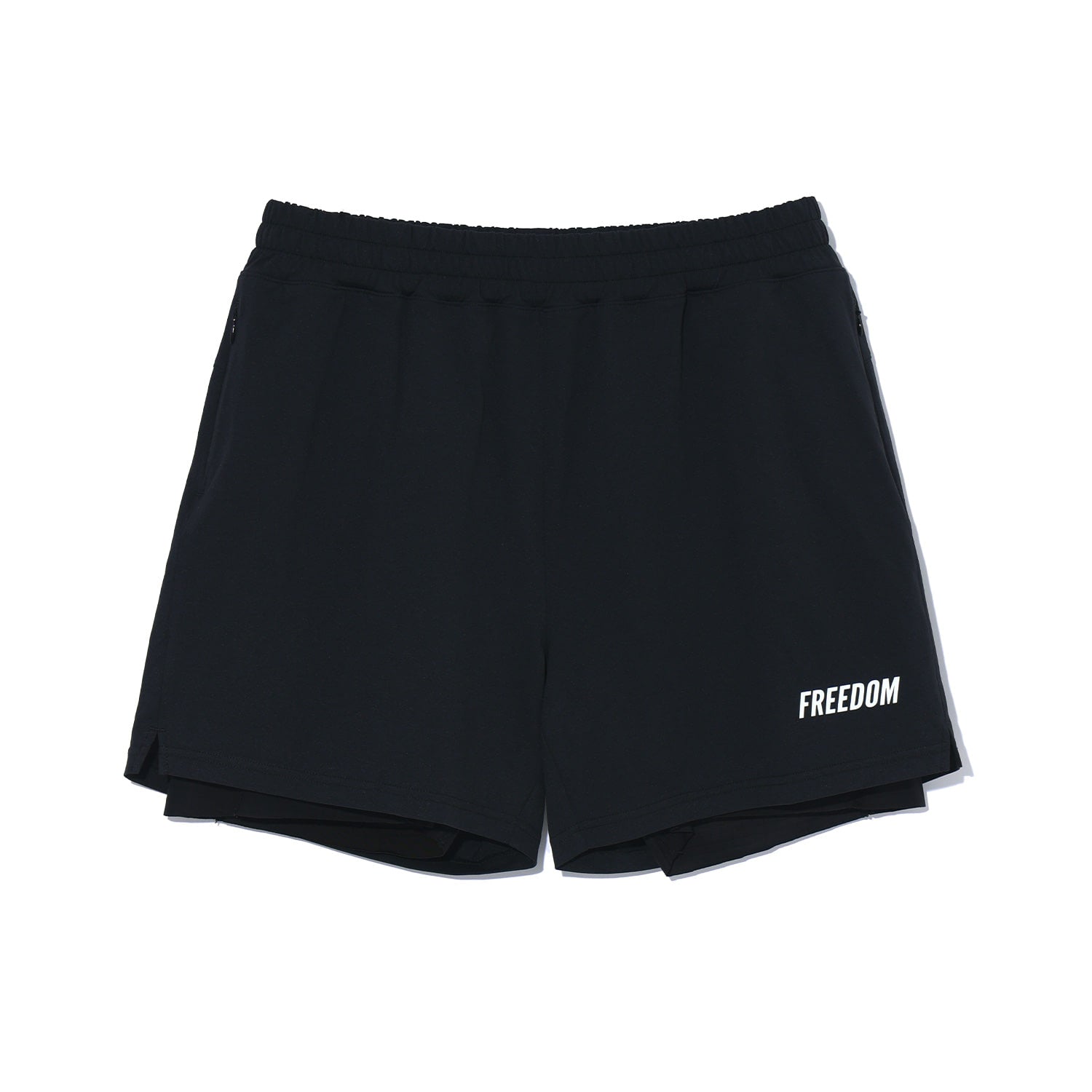 Essential Two-in-One Shorts (Black)