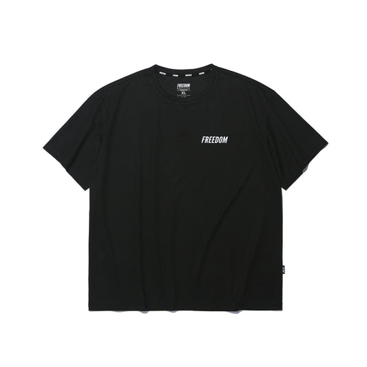 Air Mesh Semi-Overfit T-shirt (Black)