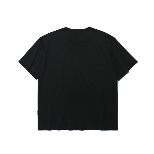 Square Mesh Semi-Overfit T-shirt (Black)